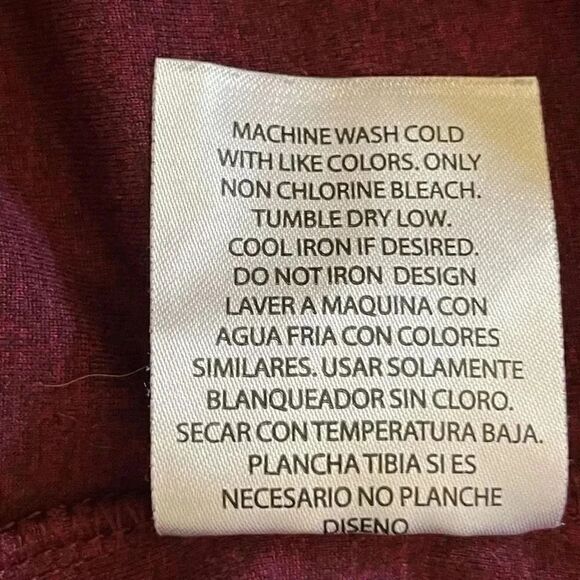 Breath Mens Burgundy Long Sleeves Hooded Soft Casual Essential SZ M #1252 - Picture 10 of 12